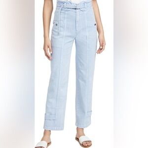 SEA  Maura Acid Wash Jeans - Blue